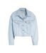 Womens/ladies lightweight trucker jacket light blue Levis-1