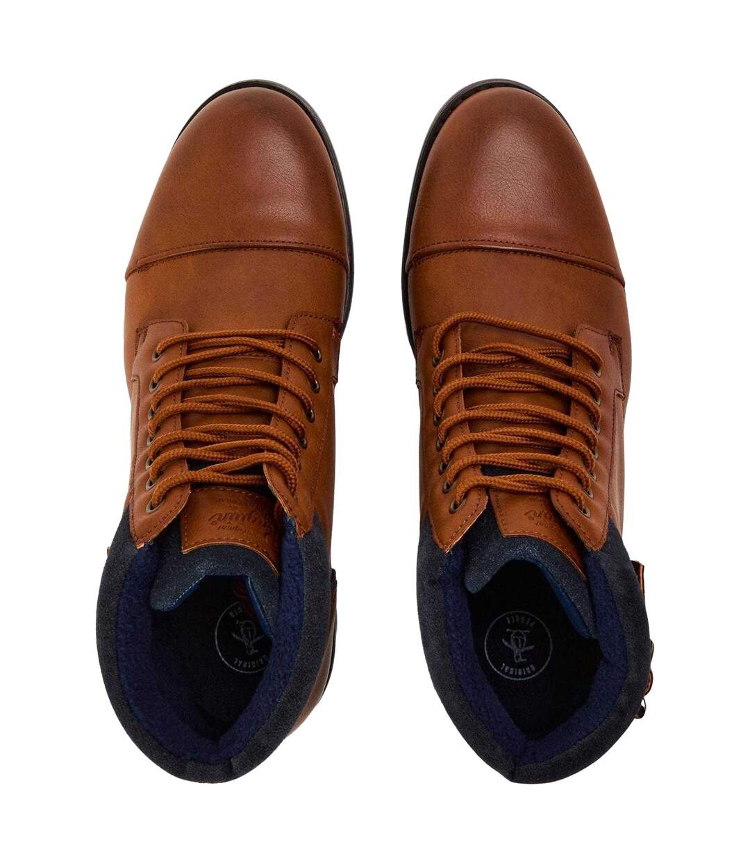 Bottines De Combat Motif/style Uni Homme Marron Original Penguin-3