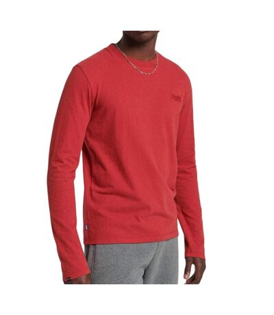 T-shirt Manches Longues Rouge Homme Superdry M6010550A-02A - S