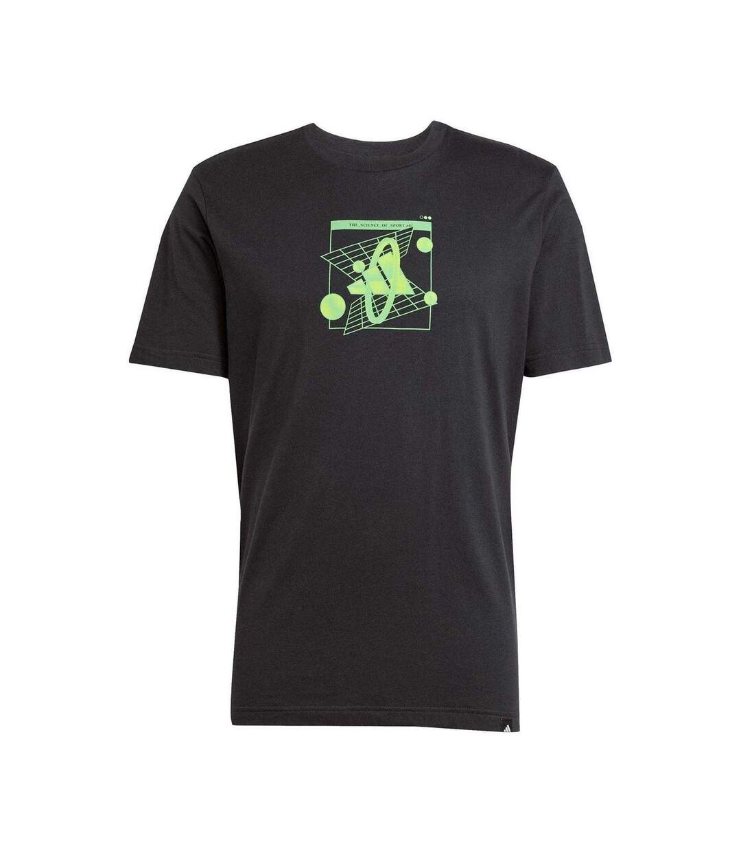 T-shirt Motif/style Géométrique Homme Noir Adidas-2