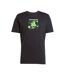 T-shirt Motif/style Géométrique Homme Noir Adidas-2