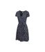 Womens/ladies Santorini Daisy Jersey Uv Protection Dress Navy Mountain Warehouse-3