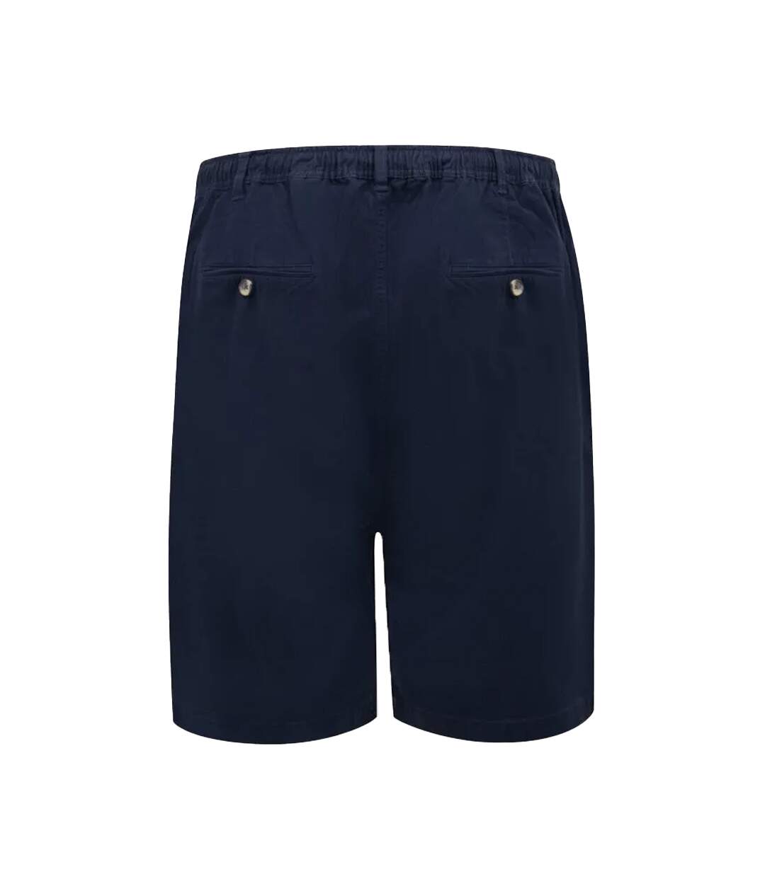 D555 Short À Taille Élastiquée En Coton Grande Taille Spencer Homme Bleu Marine Duke-2