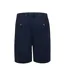 D555 Short À Taille Élastiquée En Coton Grande Taille Spencer Homme Bleu Marine Duke-2