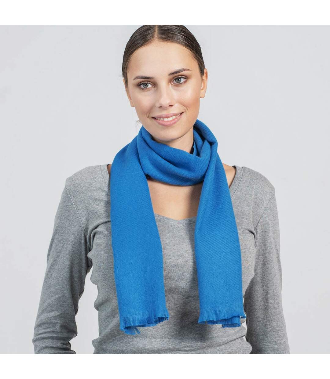 Echarpe Sherpa  Denim - Fabriqué en France-2