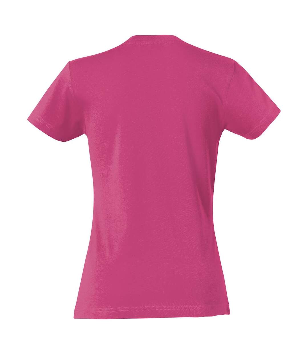 Womens/ladies plain t-shirt bright cerise Clique