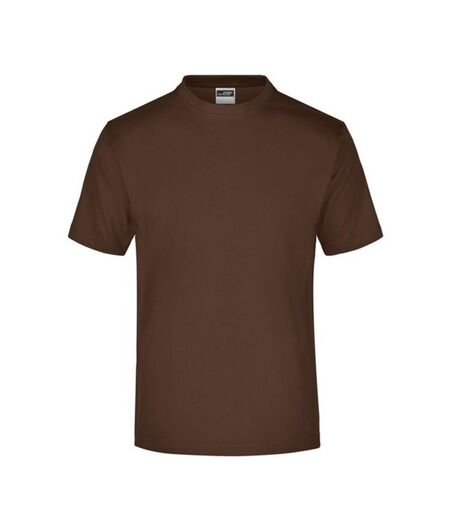 T-shirt Medium Adulte Marron James And Nicholson