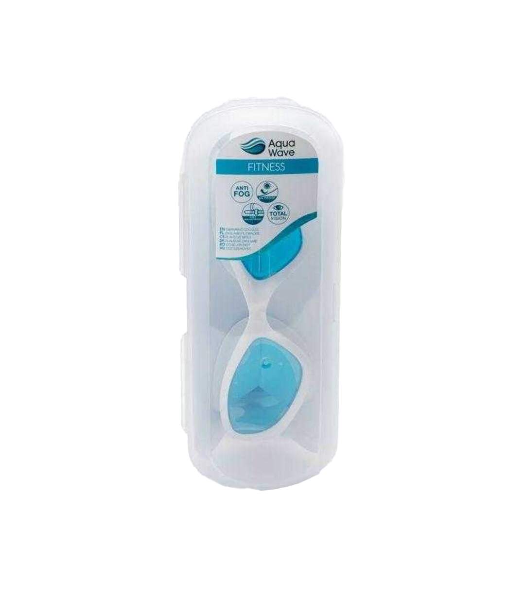 Lunettes De Natation Helm Adulte Blanc Bleu Aquawave-3