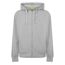 Mens hooded fleece jacket light grey Iron Mountain-1