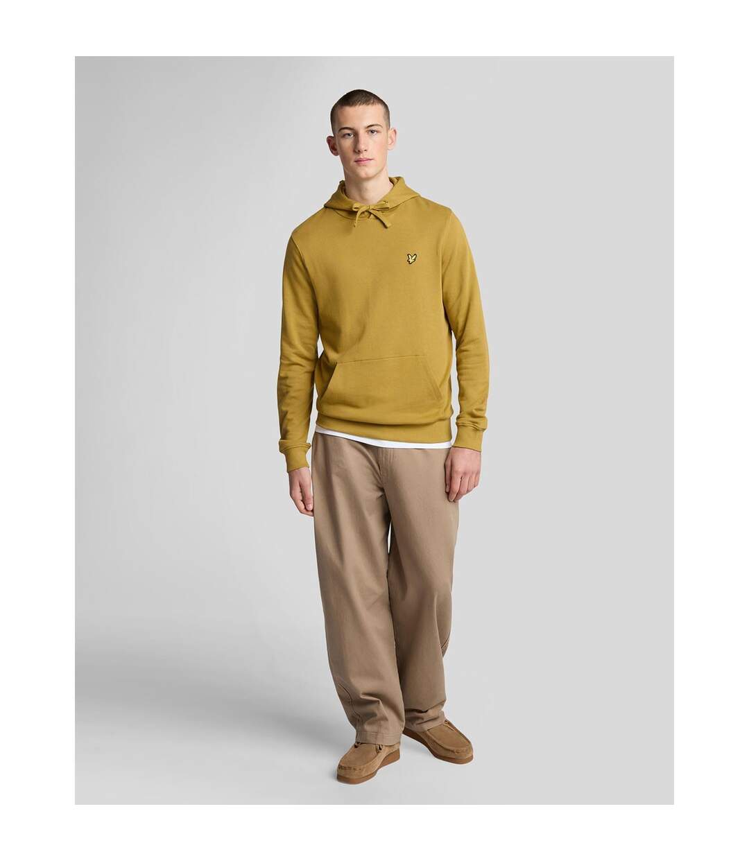 Sweat À Capuche Homme Jaune Lyle & Scott-2