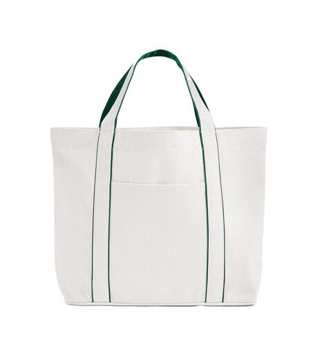 Tote Bag Motif/style Moyen Courtside Taille Unique Blanc Doux Vert Bouteille Westford Mill