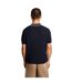 Mens Pique Knitted Polo Shirt Dark Navy Lyle & Scott-3