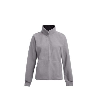 Veste Femme Gris Clair Uni Noir Uni Promodoro