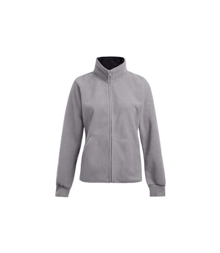 Veste Femme Gris Clair Uni Noir Uni Promodoro