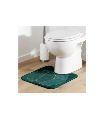 Tapis Contour WC Microfibre Jade 45x45cm Vert