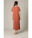 Robe fantaisie et décontractée manches courtes et col V en modal SORA-4