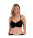 Womens/ladies Twist Full Cup Bikini Top Black Fantasie-1
