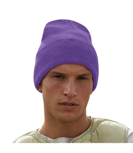 Unisex Adults Original Cuffed Beanie Purple Beechfield