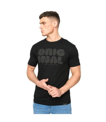 Mens Transflate T-shirt Black Crosshatch