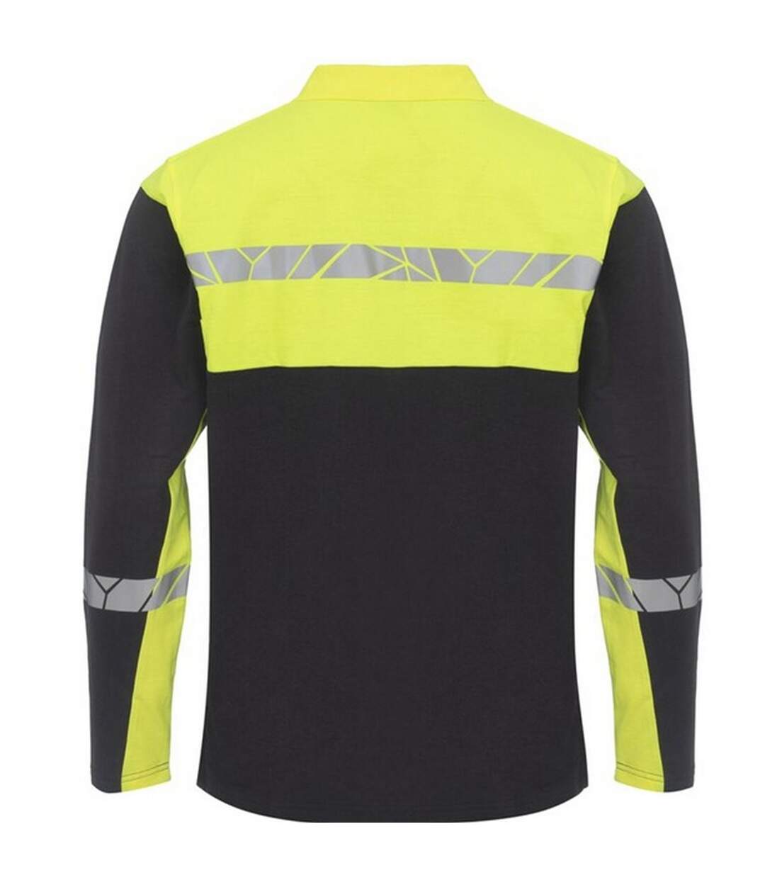 Polo Manches Longues Progression Homme Noir Jaune Projob-2