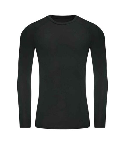 AWDis Cool Mens Active Recycled Base Layer Top (Jet Black)