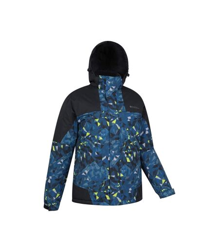 Mens shadow ii printed ski jacket dark blue Mountain Warehouse