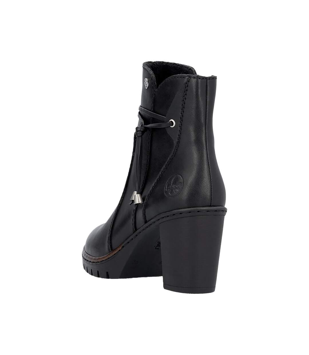 Bottines Talon Cuir Rieker Minato-4