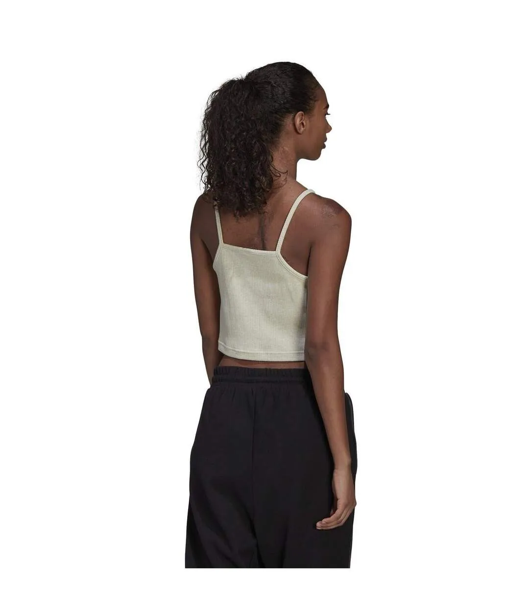 Débardeur Motif/style Côtelé Studio Lounge Femme Vert Foncé Adidas-3