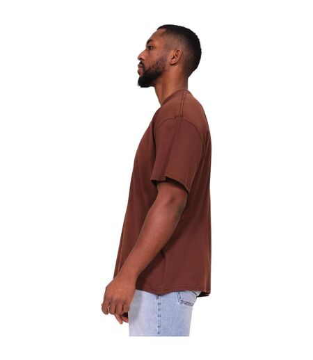 Casual Classics Mens Core Ringspun Cotton Oversized T-Shirt (Chocolate)