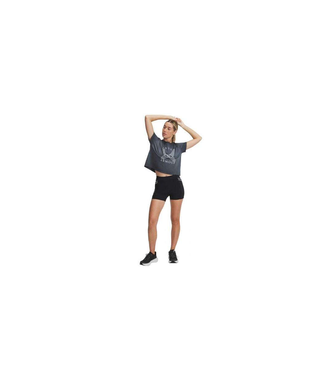 Short De Course Femme Noir Under Armour-1