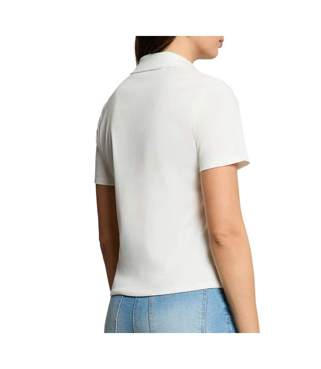 Polo blanc femme morgan drosso-2