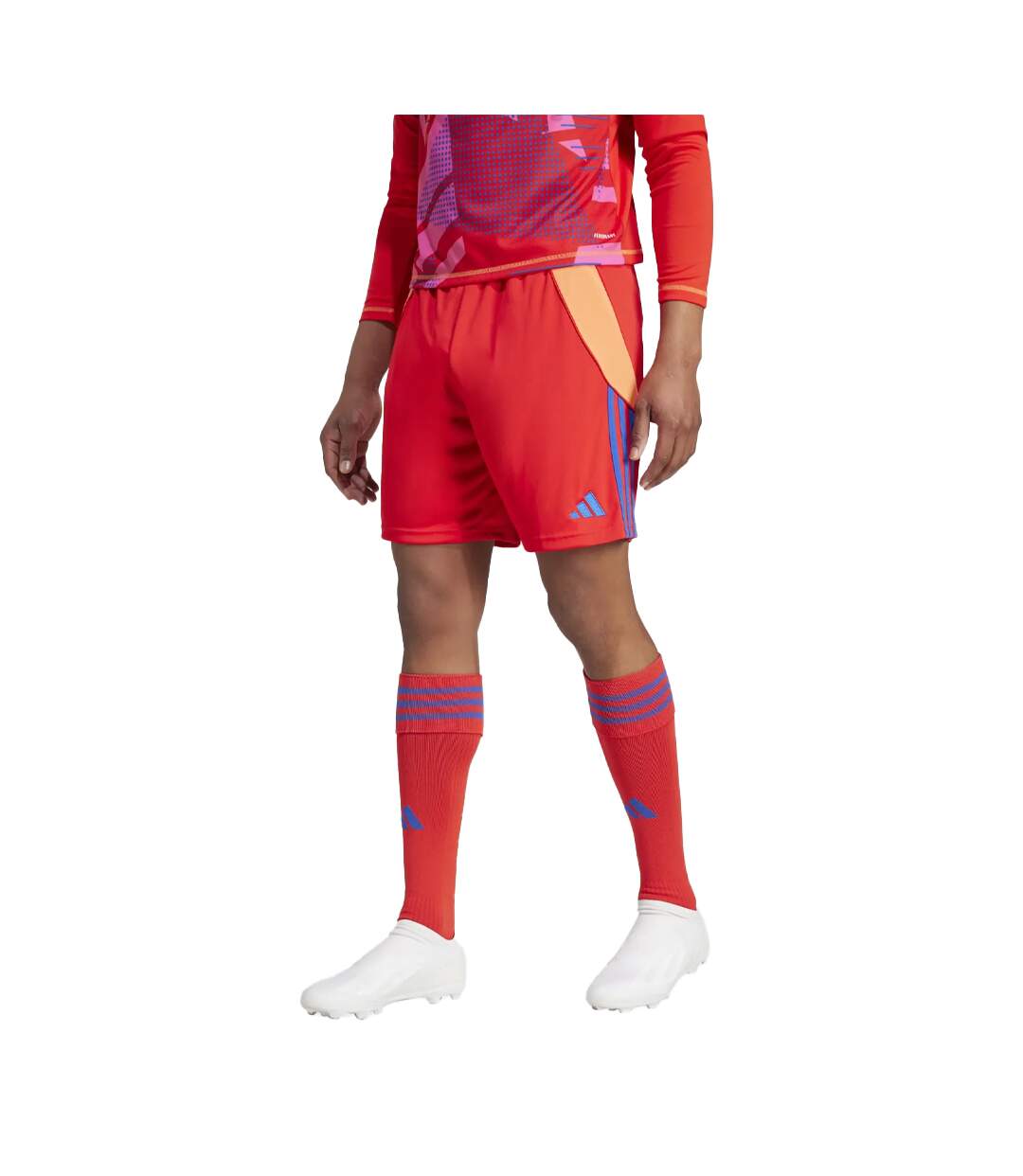 Short Tiro Homme Rouge Bleu Adidas-1