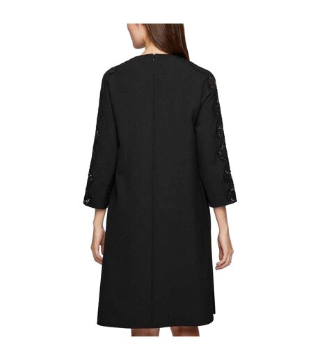 Robe Droite Manches ¾ Dila Femme Noir Boss