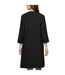 Robe Droite Manches ¾ Dila Femme Noir Boss-3