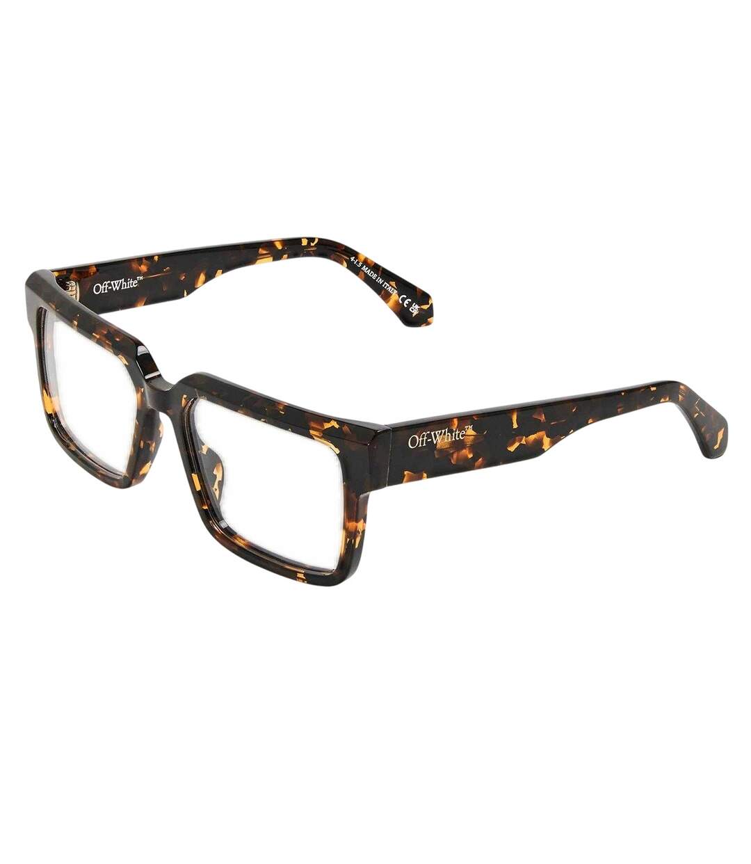 Lunettes De Soleil Motif/style Carapace De Tortue Style 8m Adulte Taille Unique Marron Foncé Off White-1