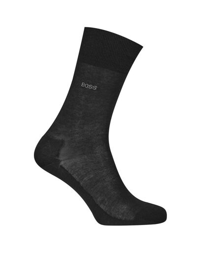 Mens Plain Lightweight Socks Black Boss