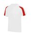 T-shirt Adulte Blanc Rouge Feu AWDis Cool-1