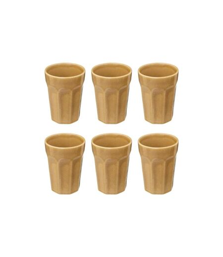 Lot de 6 Mugs Design Roma 40cl Jaune
