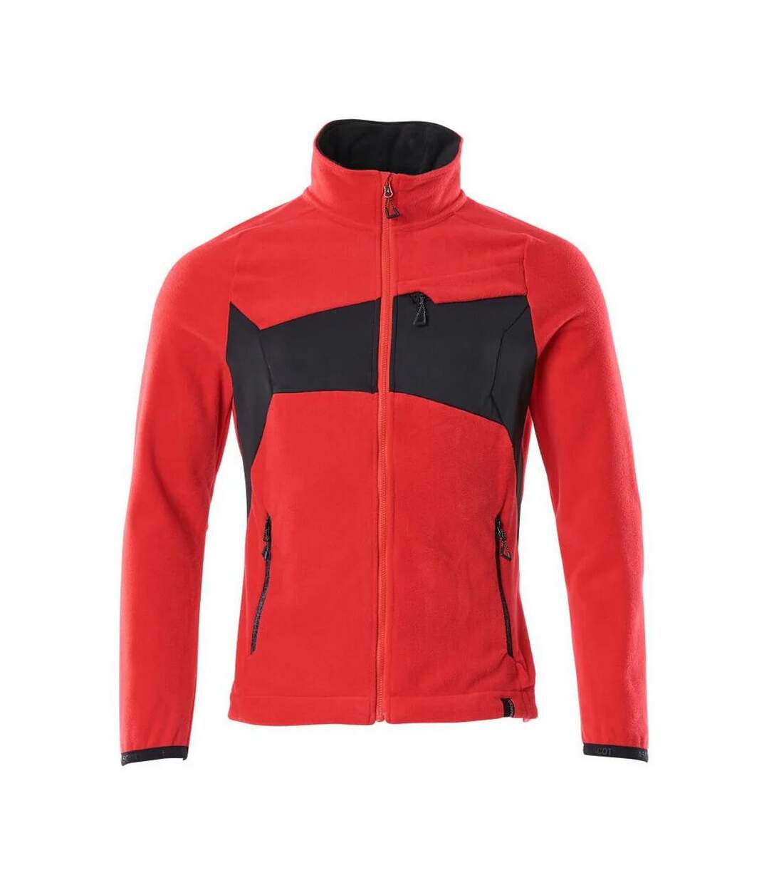 Mens Accelerate Fleece Jacket Traffic Red Black Mascot-1