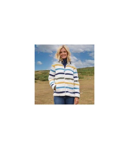 Veste Polaire Femme Blanc Kaki Lazy Jacks