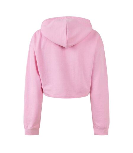 Sweat Court À Capuche Motif/style Uni Femme Rose Miso
