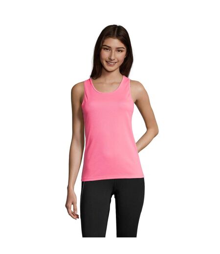 SOLS Womens/Ladies Sporty Performance Sleeveless Tank Top (Neon Pink) - UTPC3132