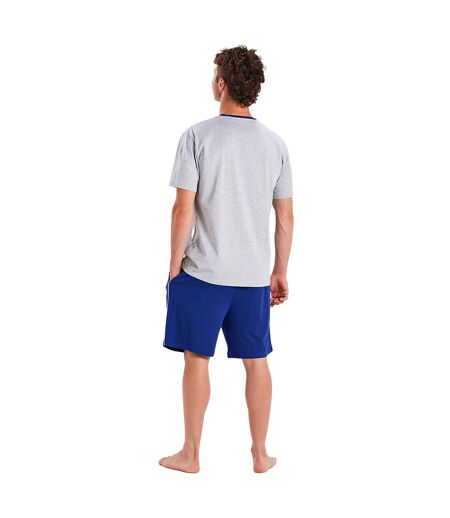 Men's short-sleeved and round neck pajamas MUEH0151