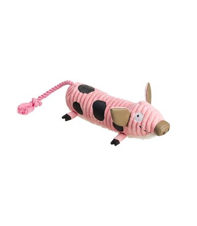 House Of Paws Pig Cord Dog Chew Toy (Pink) (45cm) - UTBZ5306