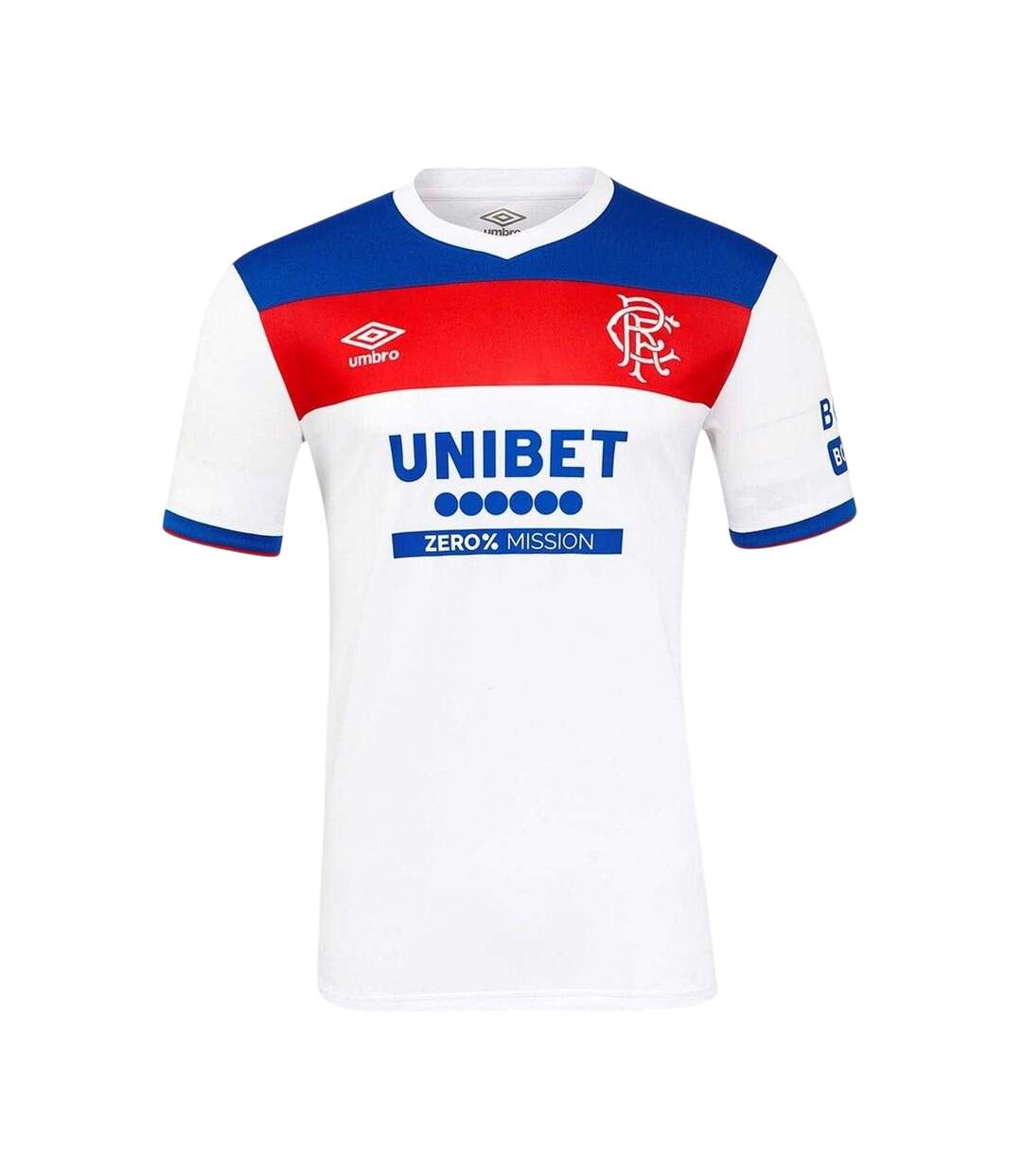 Maillot Extérieur Motif/style Rangers Fc 25/26 Homme Blanc Bleu Umbro-1