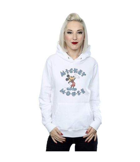 Disney - Sweat à capuche MICKEY MOUSE DASH - Femme (Blanc) - UTBI11442