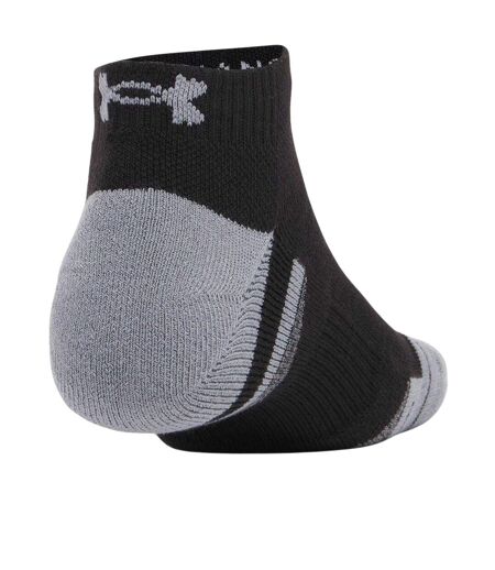 Pack Of 3  Unisex Adult Performance Tech Ankle Socks  Black Grey Under Armour
