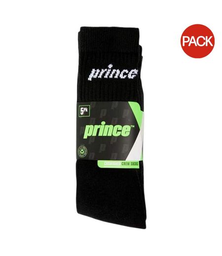 Lot De 5  Chaussettes Tennis Homme Noir Prince