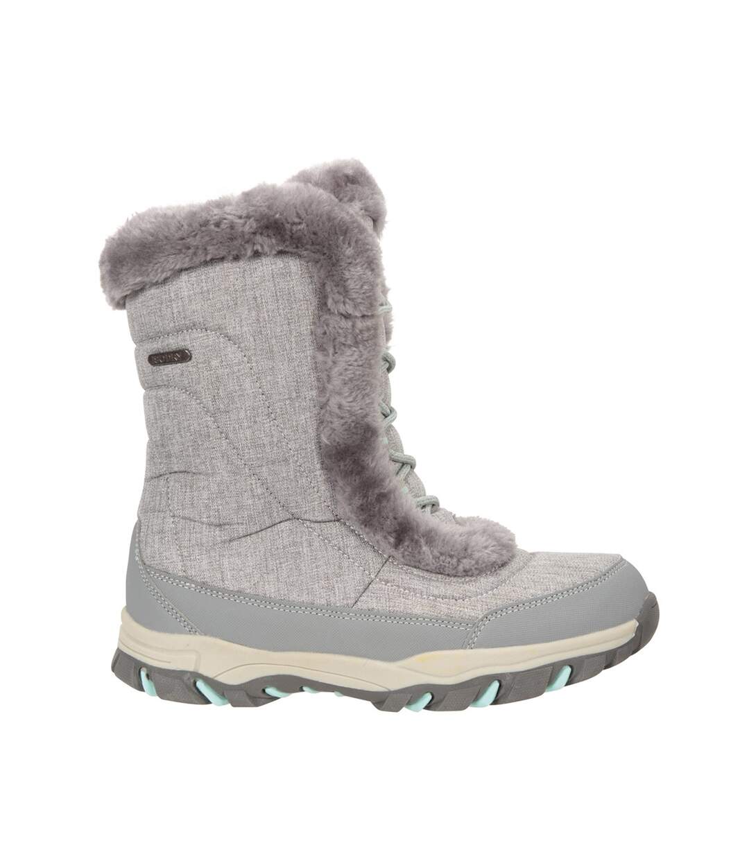 Womens/ladies ohio snow boots silver Mountain Warehouse-4