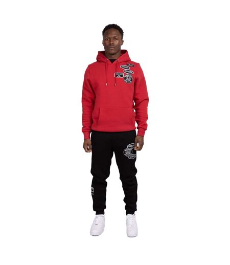 Sweat à capuche homme rouge Mercier